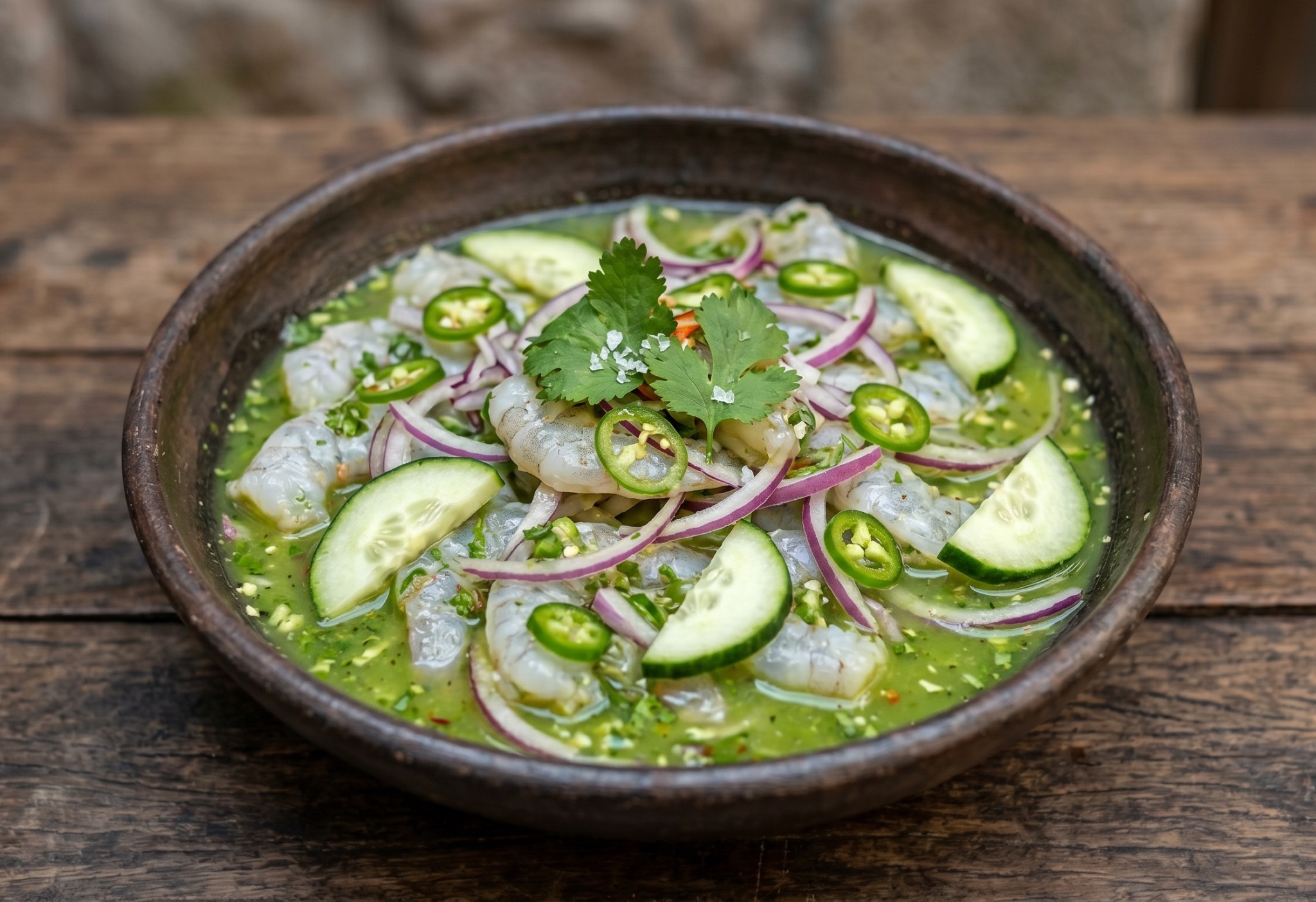 Fotografía de Aguachile Verde de Camarón