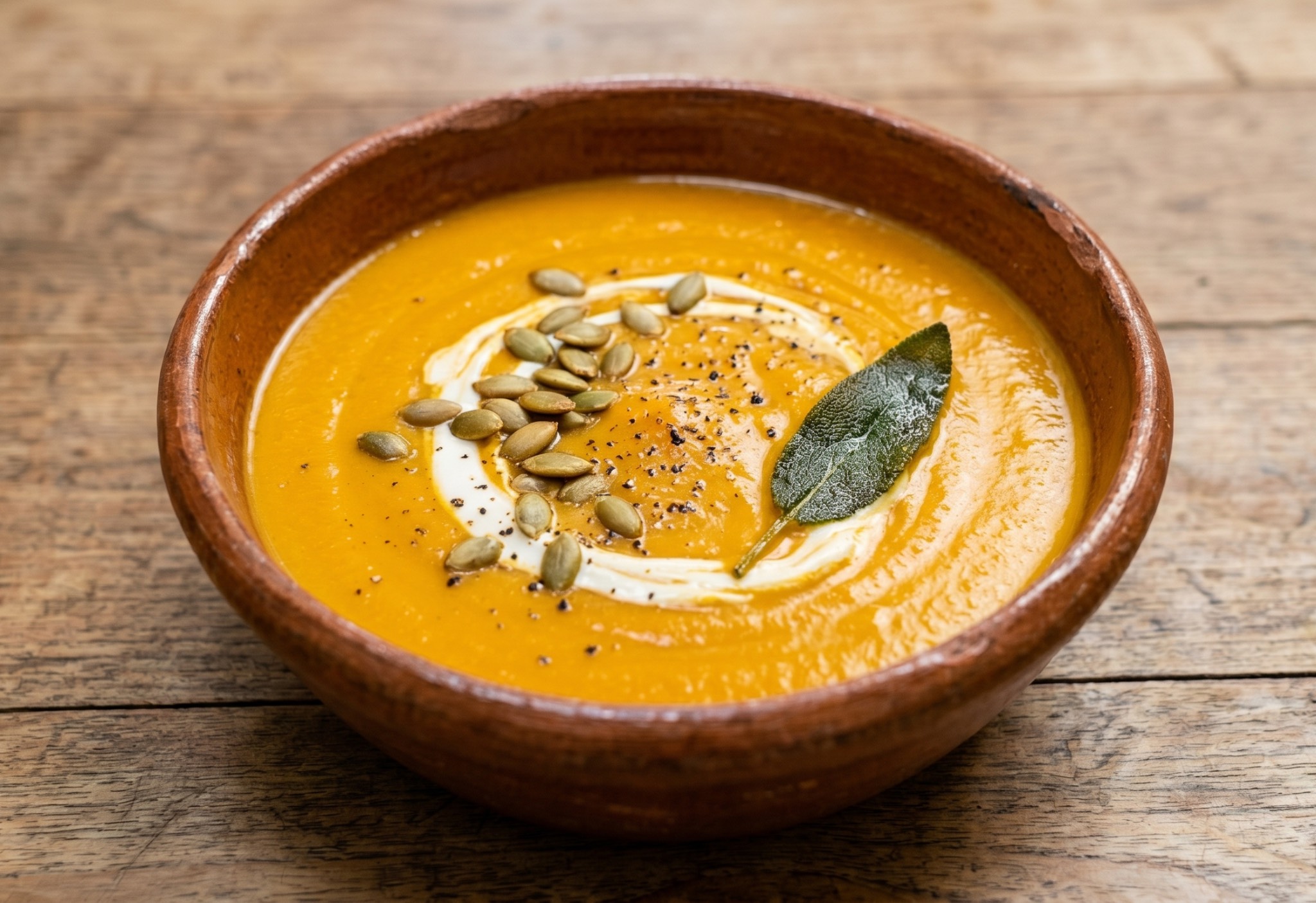 Fotografía de Crema de Calabaza Rostizada